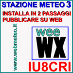 Stazione Meteo 3 – Installare weeWX in 2 PASSAGGI su RPi e WWW